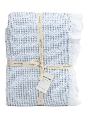 INUP HOME Made In Portugal Striped Textured Blanket Coverlet